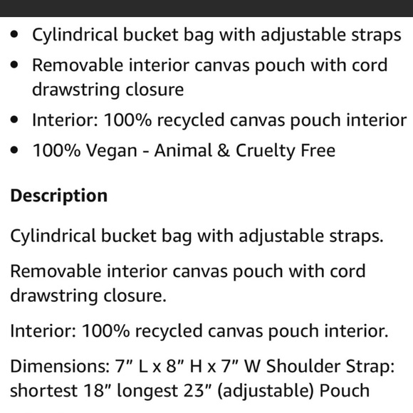 Matt and Nat Vintage Bucket Bag Black main image 1